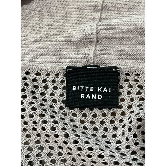Bitte Kai Rand Open Knit Cardigan Long Women’s Size L/XL Lavender - Picture 4 of 7